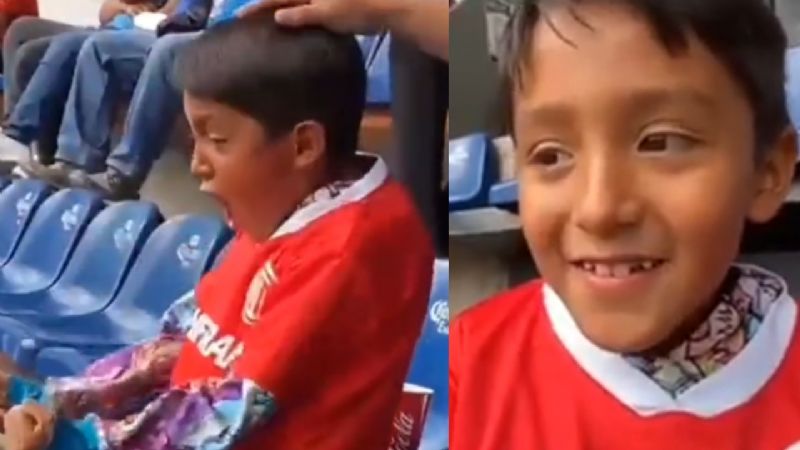 Niño aficionado del Toluca se viraliza por su celebración de un gol: VIDEO