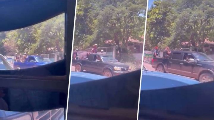 Difunden video del enfrentamiento entre presuntos criminales en Tuzantla, Michoacán