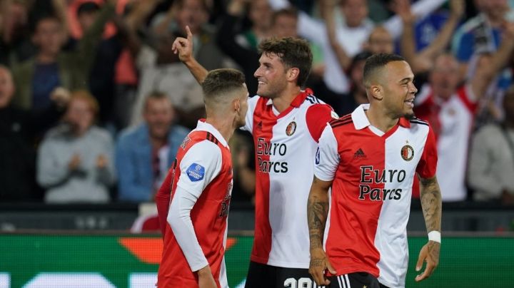 Así fue el primer gol de Santiago Giménez con el Feyenoord: VIDEO