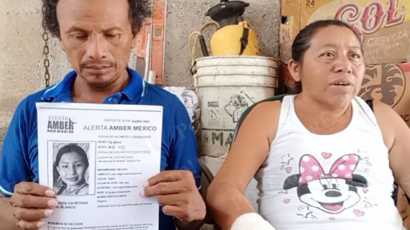 Padres de Fernanda, desaparecida en la Zona Continental de Isla Mujeres, denuncian extorsiones