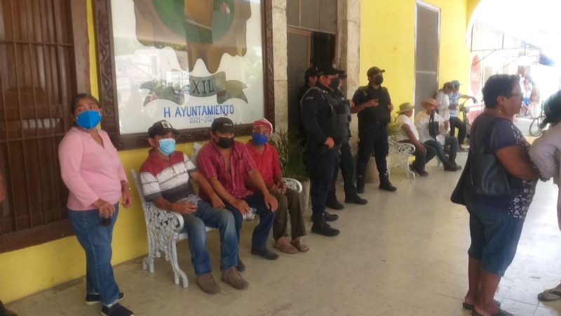 Ejidatarios de Ixil causan operativo de la SSP Yucatán tras bloquear a empresa