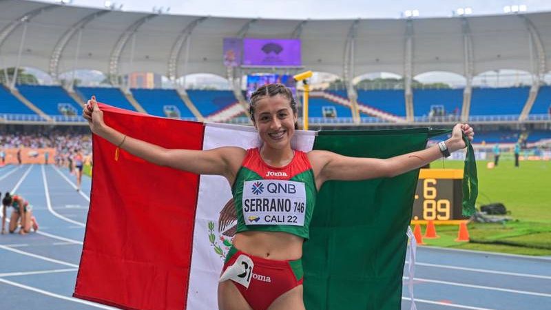 Karla Serrano gana medalla de oro para México en el Mundial de Atletismo Sub 20