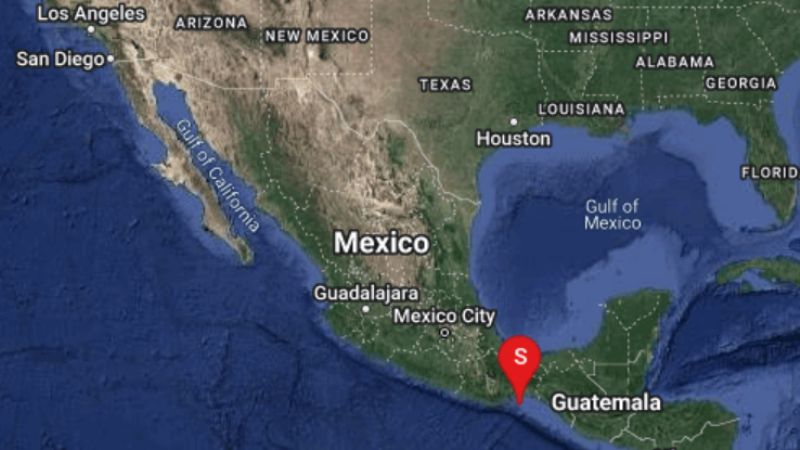 Se registra sismo de magnitud de 4.8 en Salina Cruz, Oaxaca