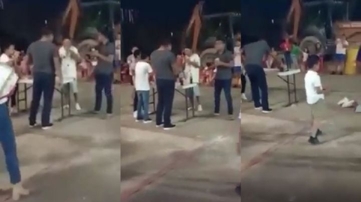 Así fue el momento en el que un hombre murió atragantado con pan en un concurso de comida en Yucatán: VIDEO