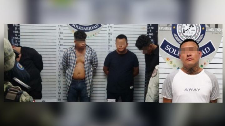 Detienen a cinco presuntos narcomenudistas armados en Playa del Carmen