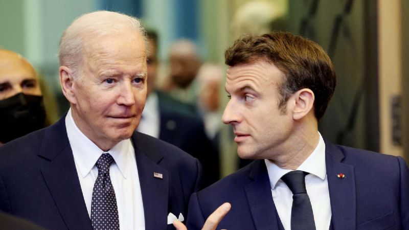 Biden y Macron se ven para hablar de la guerra en Ucrania y suministro de gas