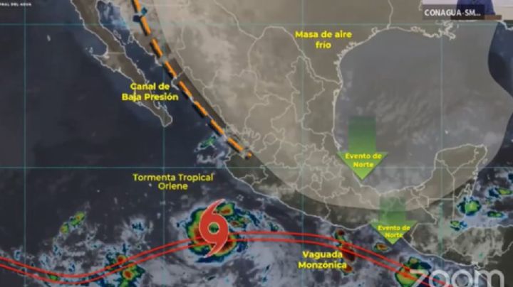 El Ciclón Orlene se dirige hacia Sinaloa; piden a la ciudadanía extremar precauciones
