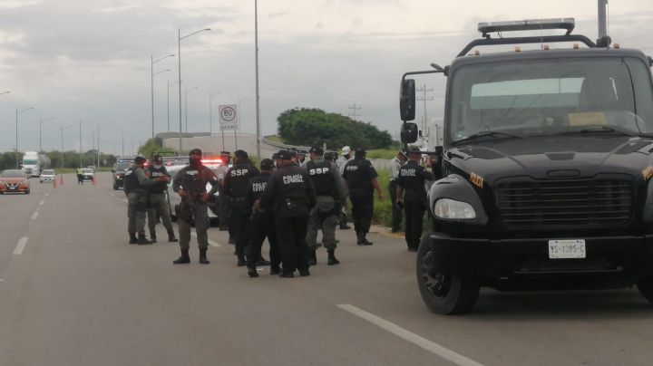 Tras persecución, SSP Yucatán decomisa camioneta con droga en la Mérida-Progreso