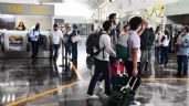Pese a pronóstico de lluvias, llega vuelo adelantado al aeropuerto de Campeche