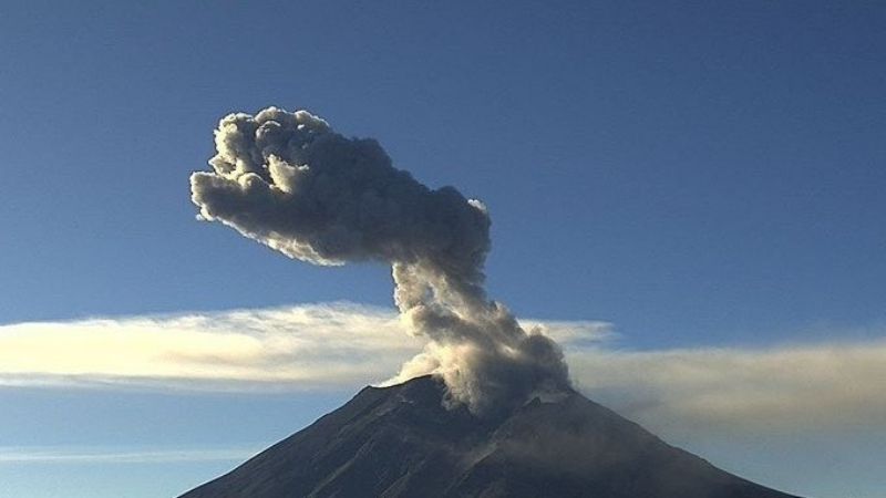Volcán Popocatépetl registra 214 exhalaciones de vapor y ceniza en 24 horas