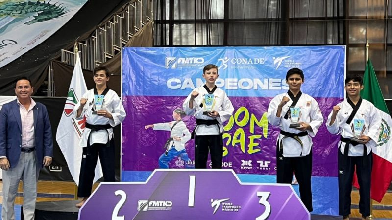 Campeche gana 4 medallas en Torneo de Taekwondo "Poomsae"