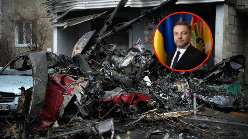 Muere Primer Ministro de Ucrania al estrellarse su helicóptero en una guardería; hay 14 muertos