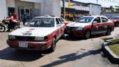 Ciudad del Carmen: Por ganarle el paso, taxistas protagonizan choque en la colonia Obrera