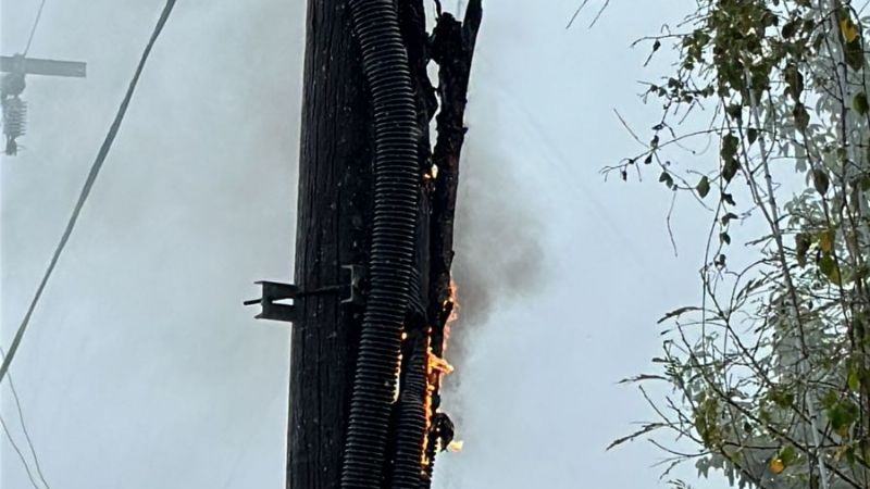 Cortocircuito causa incendio en línea eléctrica en Puerto Aventuras