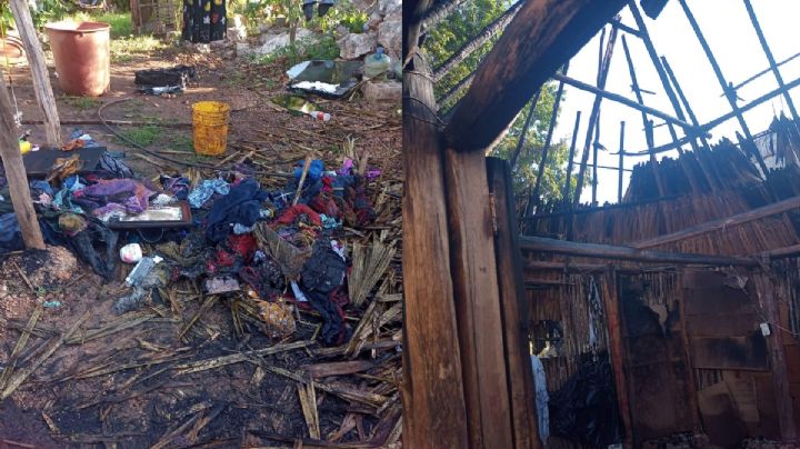Familia de Tekax pierde su casa tras un incendio por pirotecnia