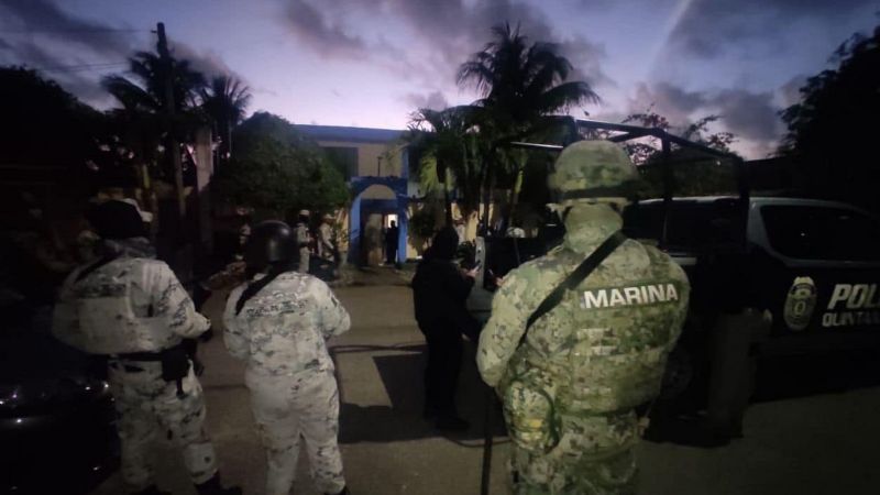 Cancún: Detienen a cinco personas en dos cateos en Bonfil