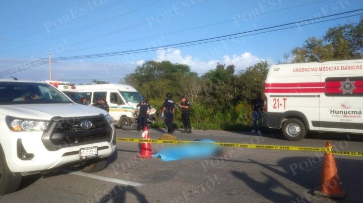 Muere motociclista en la carretera Mérida-Tetiz en un choque: EN VIVO