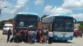 En Sabancuy, visitantes abarrotan la terminal de autobuses previo al regreso a clases
