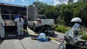Muere motociclista luego de chocar contra una camioneta en vía Cancún-Mérida