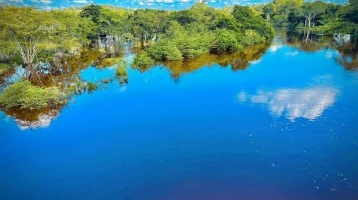 Aumenta el nivel del agua en el río Escondido entre Quintana Roo y Campeche
