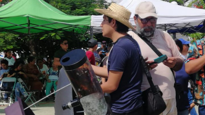 Eclipse solar 2023: Cientos de personas se reúnen para observar el fenómeno en Maxcanú