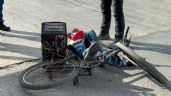 Abuelito se desmaya mientras manejaba su bicicleta en Campeche