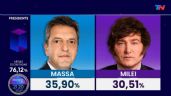 Javier Milei y Sergio Massa van a segunda vuelta en elecciones de Argentina