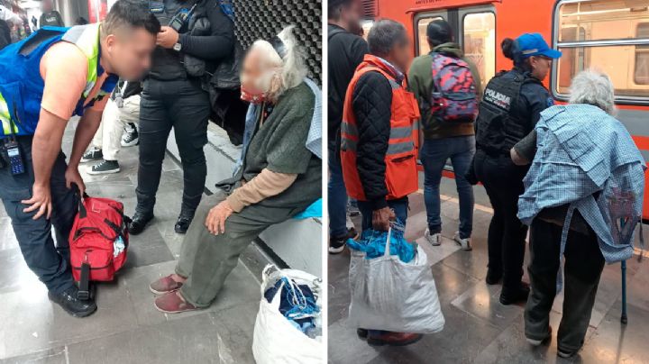 Rescatan a abuelita de 100 años extraviada en el Metro de la CDMX