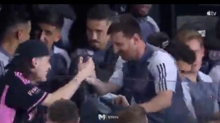 Captan a Peso Pluma y Bizarrap en partido del Inter Miami de Messi: VIDEO