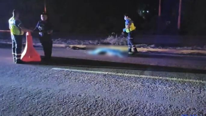 Atropellan a un hombre en la carretera federal 307 de Tulum