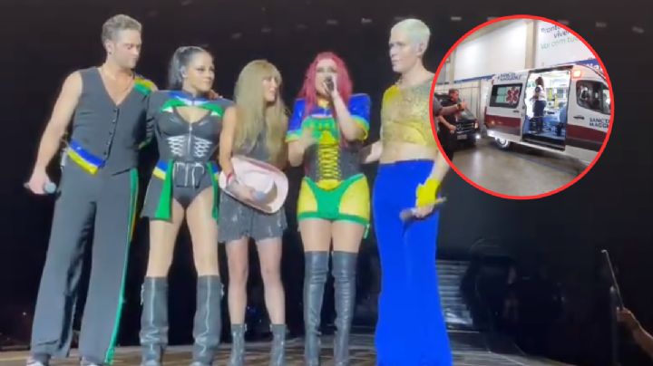 Anahí abandona concierto de RBD en ambulancia; reportan fuerte virus en otro de los integrantes: VIDEO