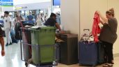 Aeropuerto de Cancún: Pasajeros tiran pertenencias para no pagar extra