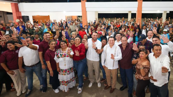Pobladores de Hunucmá se unen para apoyar a Joaquín Díaz Mena