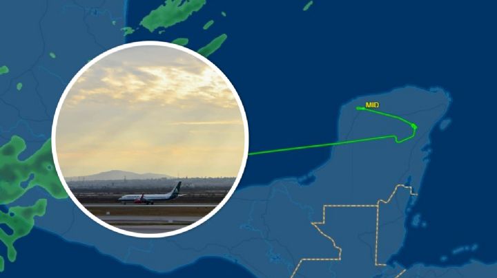 Vuelo de Mexicana de Aviación a Tulum aterriza en el aeropuerto de Mérida