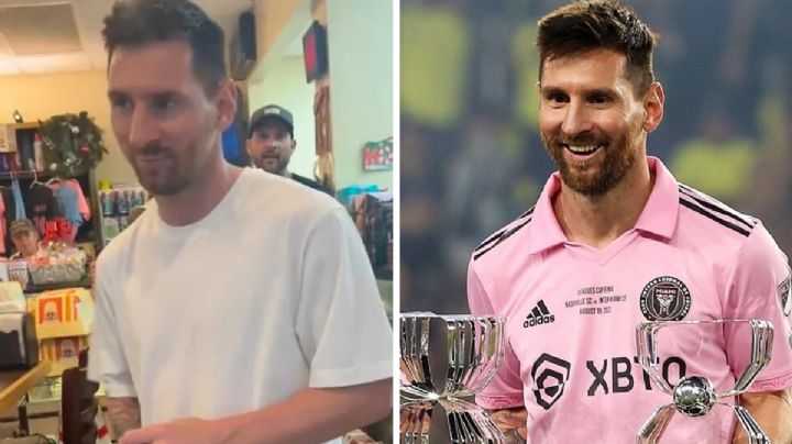 Lionel Messi pasea y se toma fotos con sus fans en un supermercado en Miami: VIDEO