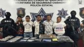 Detienen a cinco presuntos narcomenudistas armados en la Región 102 de Cancún