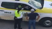 Graban a policías de Tránsito de Cancún recibiendo “mordida”