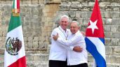 AMLO condecora al Presidente de Cuba con la Orden Mexicana del Águila Azteca en Edzná, Campeche