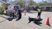 Motociclista se estrella contra un camión al Sur de Mérida