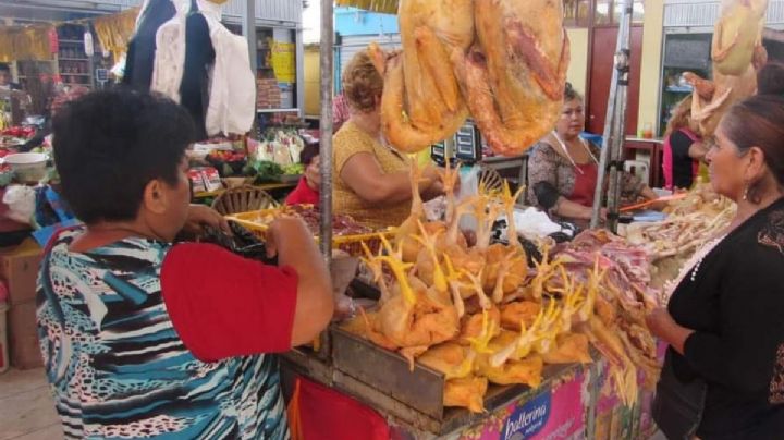 Incrementa el precio del pollo en Candelaria; se vende en 60 pesos el kilo