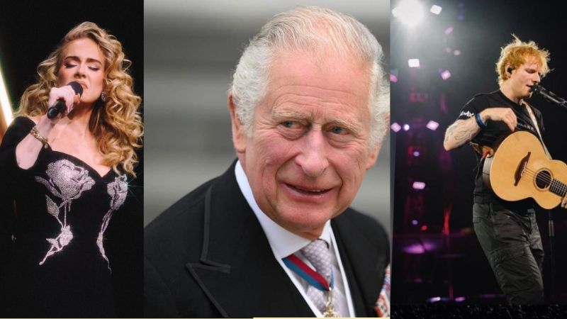 Adele y Ed Sheeran "le hacen el feo" al Rey Carlos; no asistirán a su coronación