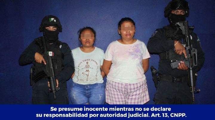 Detienen a dos mujeres por posesión de drogas en Cancún