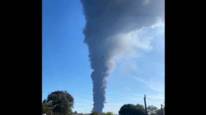Se incendia oleoducto de Pemex en Veracruz: VIDEO