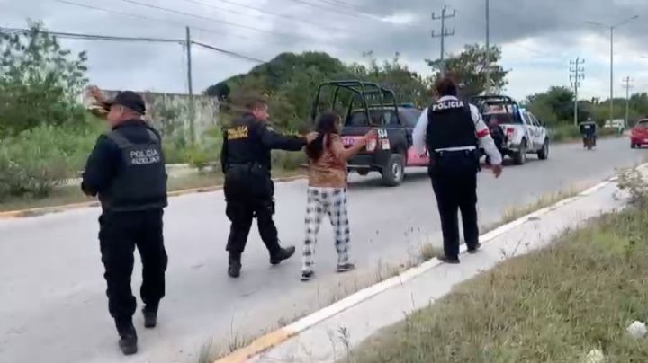 Vecinos reportan una mujer arrollada en Champotón; solo estaba durmiendo