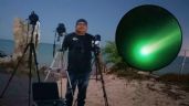 Astrónomo de Río Lagartos capta el paso del cometa verde por Yucatán