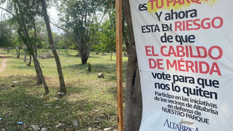 Vecinos van por la vía legal contra el parque Tho' de Mérida