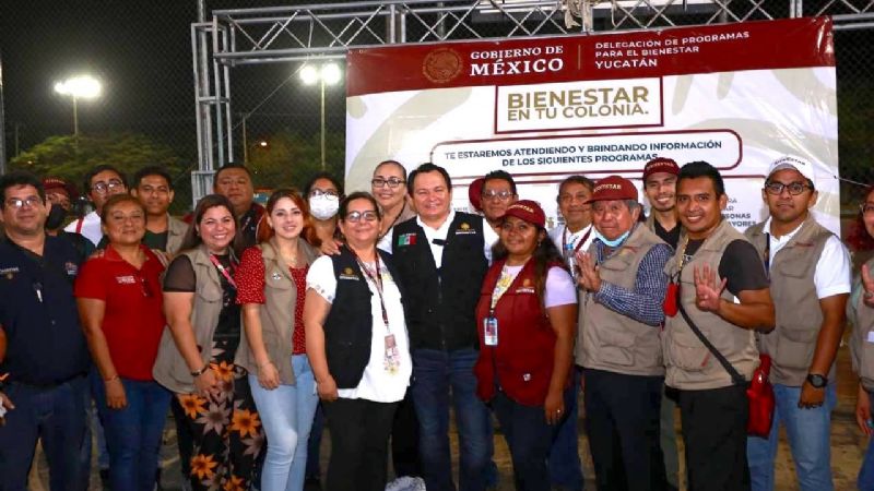 Llegan las 'Jornadas de Bienestar' a Mérida; Joaquín Díaz Mena destaca apoyos federales