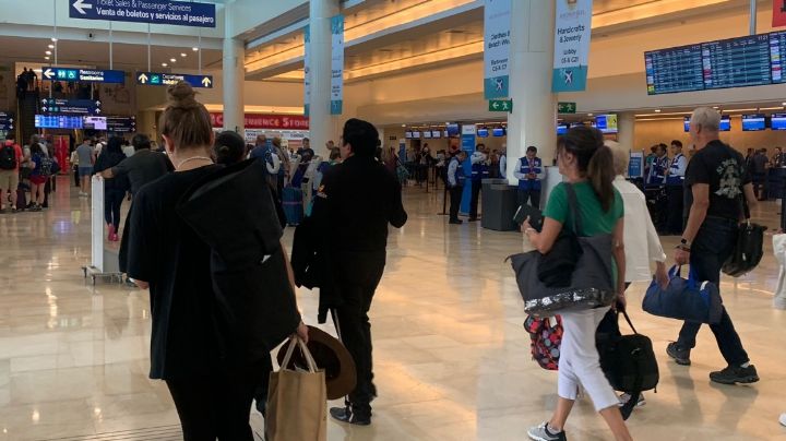 Cancelan dos vuelos a Estados Unidos desde el aeropuerto de Cancún