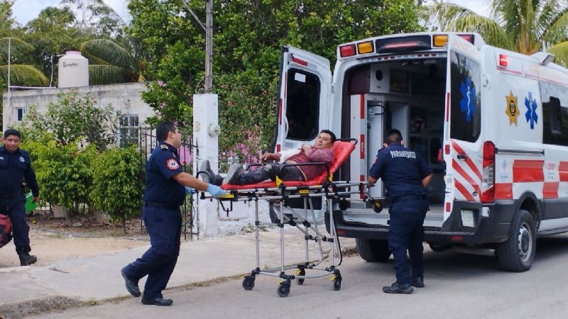 Hombre se fractura el brazo al caer de 3 metros de altura en Tizimín