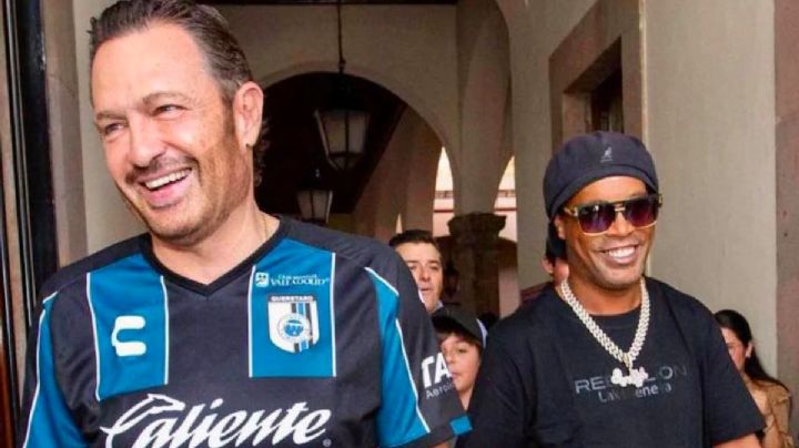 Mauricio Kuri niega haber pagado miles de dólares a Ronaldinho por su visita a Querétaro